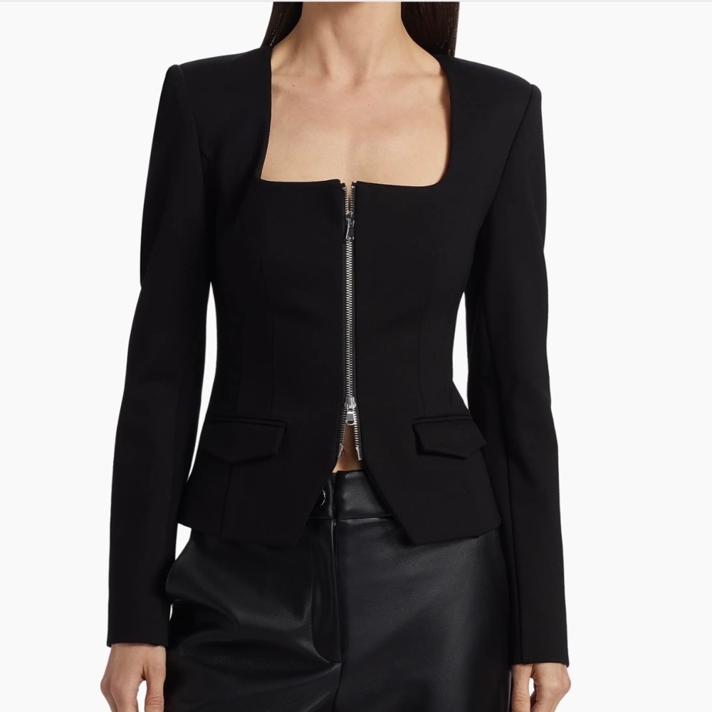 TOCCIN koda zip front long sleeve top, Size 6 - Picture 7 of 16